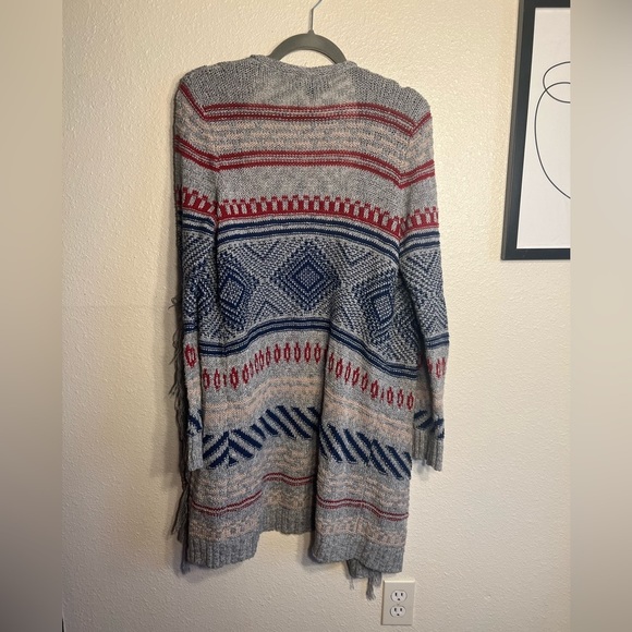 American Eagle Open Front Knit Longline Cardigan - Picture 4 of 4